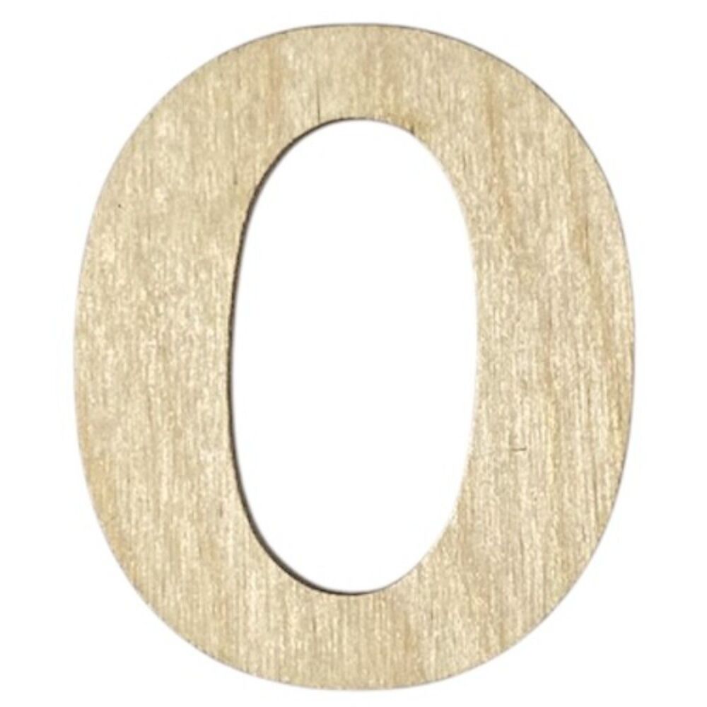Wood Number - 1/8" Plywood - 4" Tall - 0 - PL01-8020
